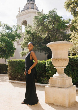 Black Bow Dress Maxi