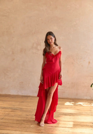 Red Rose Petal Dress