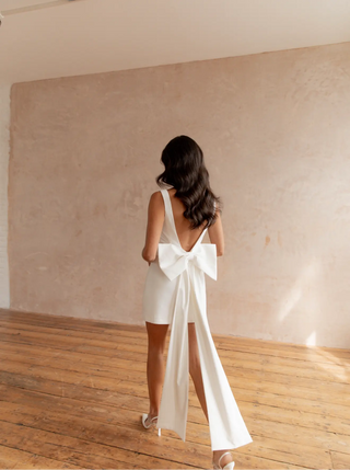 White Dove Bow Dress