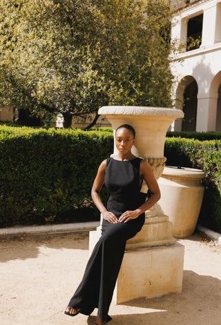 Black Bow Dress Maxi