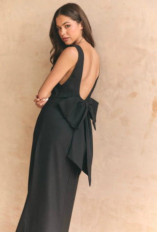 Black Bow Dress Maxi