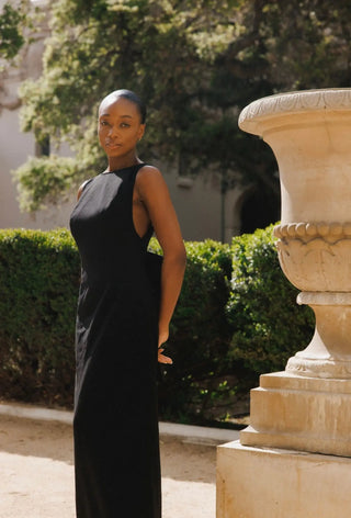 Black Bow Dress Maxi