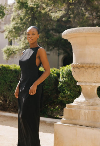 Black Bow Dress Maxi