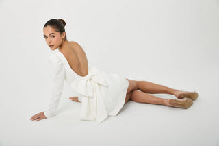White Bow Dress - Rouge Collection