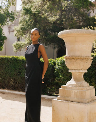 Black Bow Dress Maxi