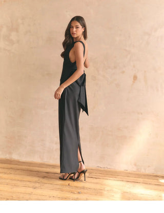 Black Bow Dress Maxi