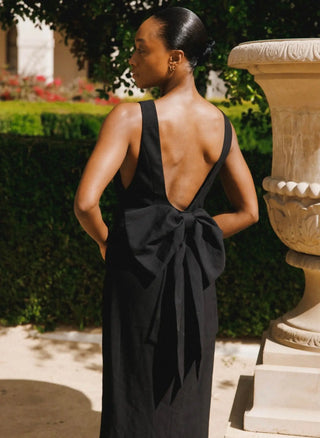 Black Bow Dress Maxi