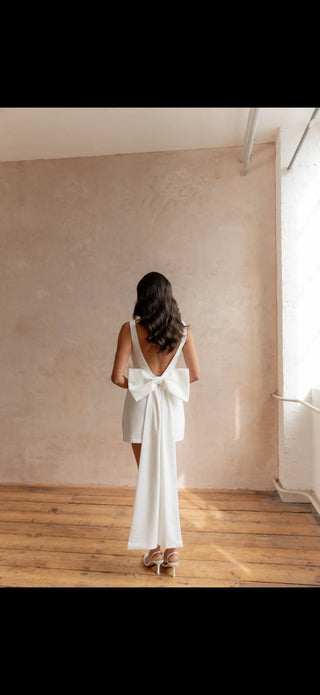 White Dove Bow Dress