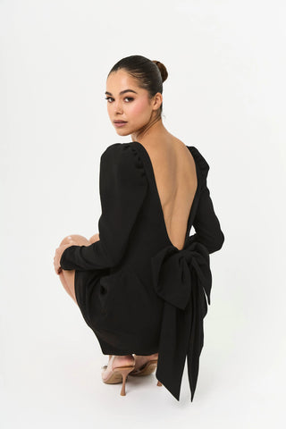 Black Bow Dress - Rouge Collection
