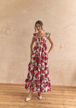 Monaco Rose Maxi Dress
