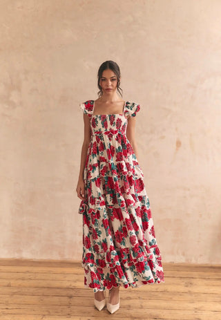 Monaco Rose Maxi Dress