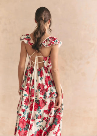 Monaco Rose Maxi Dress
