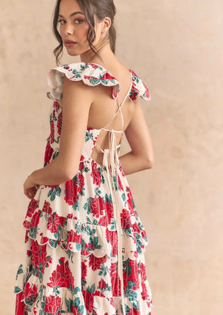 Monaco Rose Maxi Dress