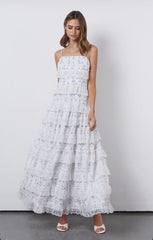 White Lovette Maxi Lace Dress