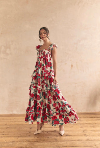 Monaco Rose Maxi Dress