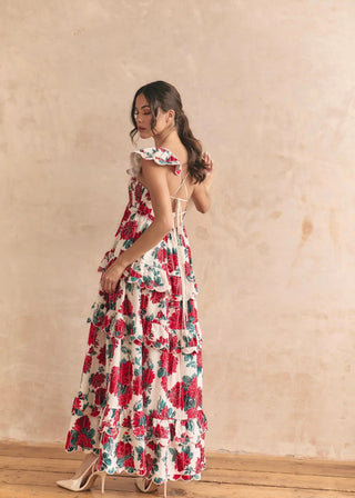 Monaco Rose Maxi Dress