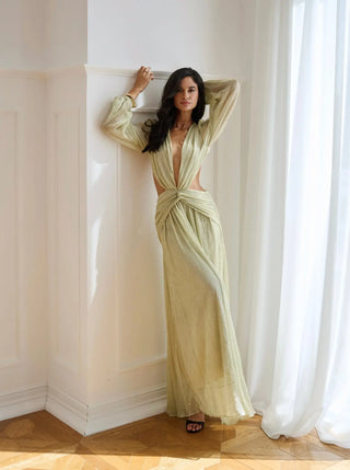 The Goddess Green Dress