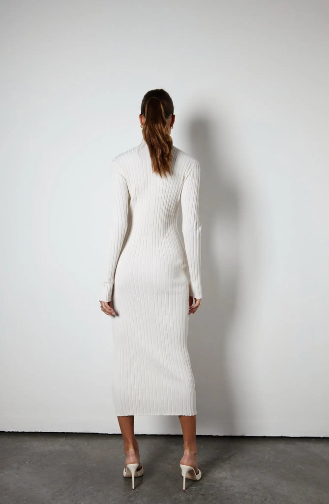 ALB Everyday - Timeless Cream Knit Dress - Anne Louise Boutique