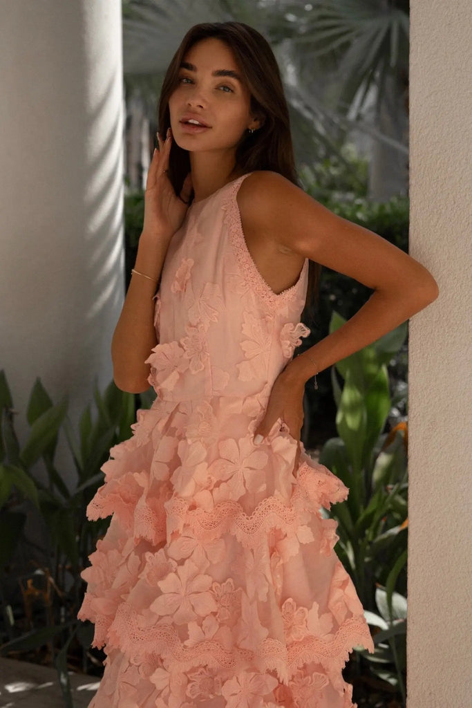 Pink Hepburn Dress - Anne Louise Boutique