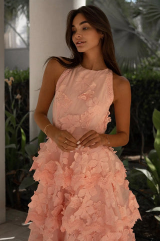 Pink Hepburn Dress - Anne Louise Boutique