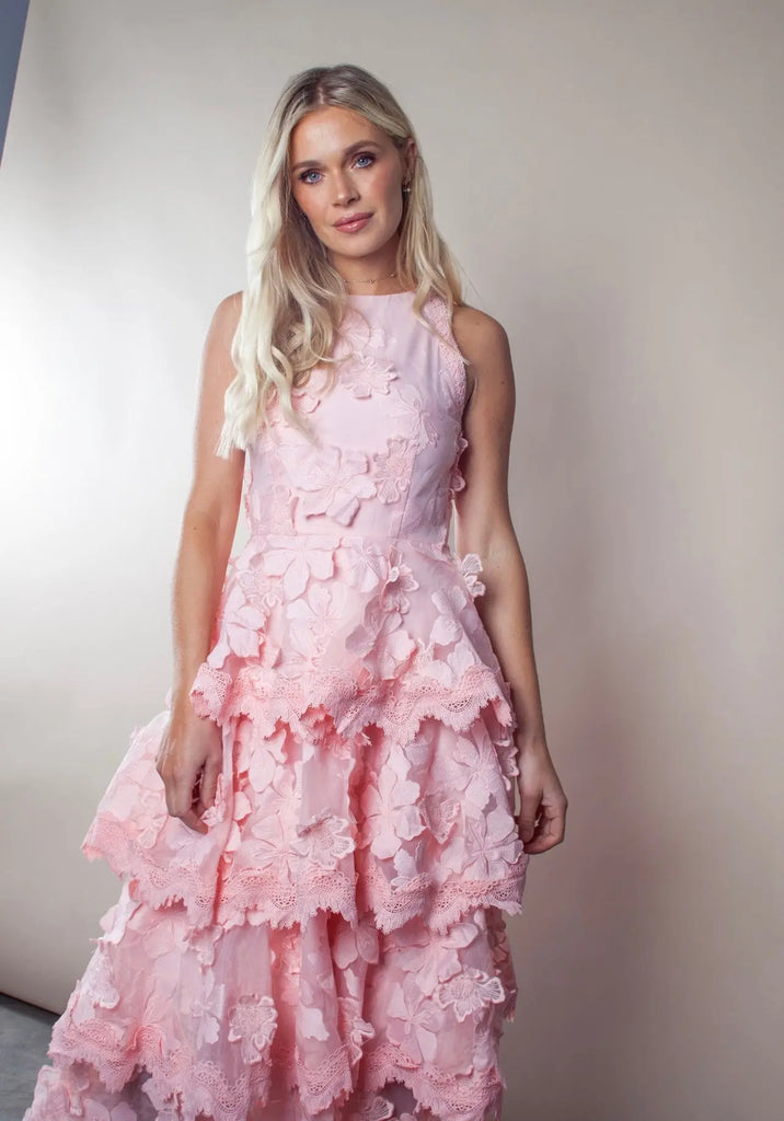 Pre-Order -Pink Hepburn Dress - Anne Louise Boutique