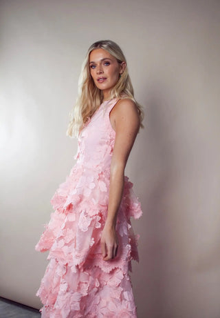 Pre-Order -Pink Hepburn Dress - Anne Louise Boutique