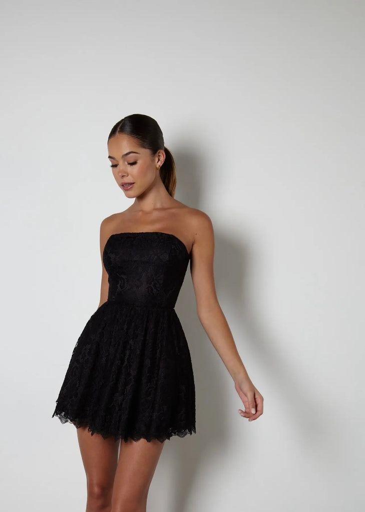 The Lux Lace Mini Dress - Anne Louise Boutique